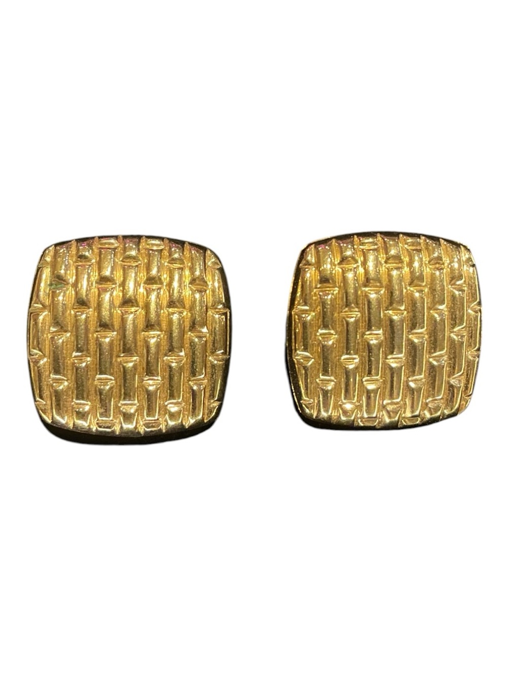 Vintage 1980s Gold Dome Earrings